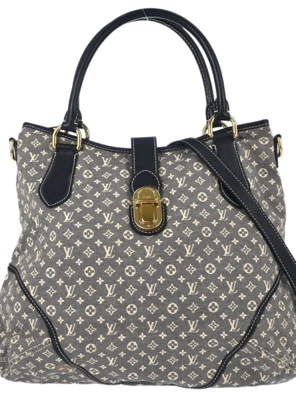 Louis Vuitton Navy Monogram Idylle Elegie 2way Handbag M56697 168417